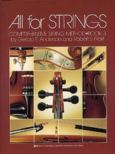 All for Strings Volume 3 Violin string method book cover